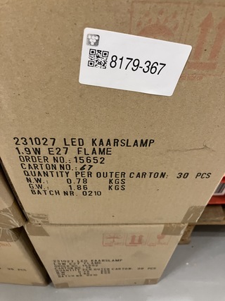 Ca. 200x Kaarslamp Flame